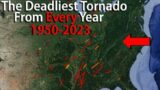 The Deadliest Tornado Of EVERY Year | 1950-2023