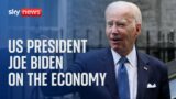 US President Joe Biden discusses the economy