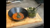 Vegan Spanish Bean Soup sent to the heavens with a Hazelnut/Parsley/Garlic/Olive Oil Picada