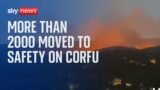 Wildfires: Rescue operation on Corfu