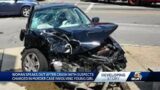 Woman injured after crash involving drive-by shooting suspects speaks out