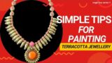 how to paint terracotta jewellery?/ #painting #assembling