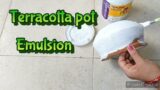 terracotta pot painting, Lippan art on terracotta pot, how to make Lippan art on pot with cone