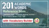 201 Academic Words Ref from "Jackson Katz: Violence against women — it's a men's issue | TED Talk"