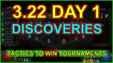 3.22 Day 1: Very Early Discoveries, A Winning Tournament Strategy – Path of Exile Ancestors POE