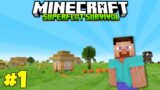 A NEW WORLD! Minecraft Superflat Survival Episode 1! Minecraft Survival Let's Play