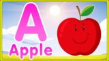 A for Apple Song | Learn the Alphabet | ABC Nursery Rhymes