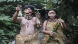 Aboriginal people in danger in the primitive forest – Aboriginal Hunter-Gatherer Life -Tribe Aftican