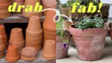 Aged Terracotta Pots | How To Make Terracotta Pots Look Old In 5 Minutes | Cottage Farmhouse Decor