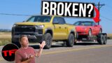 Andre's Chevy Colorado Comes to the Rescue After We BREAK Our C6 Corvette Drag Racing!