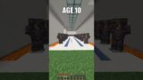Bases at Different Ages #shorts #minecraft