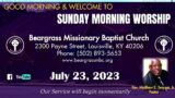 Beargrass Baptist Church July 23, 2023. “What’s All The Noise About” Rev. Matthew E. Smyzer, Jr.,