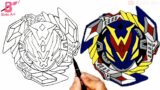 Beyblade Drawing | How to Draw Beyblade | very easy step by step