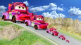 Big & Small Girl Mater vs DOWN OF DEATH BeamNG.Drive