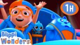 Blippi Learns Where Burps Come From! | 1 HOUR OF BLIPPI WONDERS! | Educational Cartoons for Kids