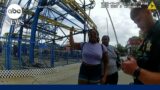 Bodycam footage shows heroic rescue of 6-year-old who fell from roller coaster | GMA