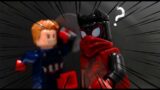 Captain America beats up a Blind Guy in Lego City (Captain America vs daredevil fight) | Stop Motion