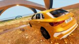 Cars vs Death Descent! BeamNG Drive Realistic Cars Crashes #10