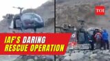 Daring rescue caught on cam: IAF Leh rescues injured mountaineer from Mt Nun Base Camp