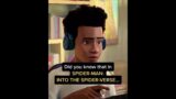 Did you know that in SPIDER-MAN: INTO THE SPIDER-VERSE…