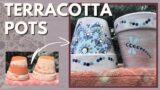 Dot Mandala Art | Rustic Terracotta Pots | Sealed & Painted