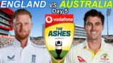 ENGLAND vs AUSTRALIA Day 5 Live English Commentary (THE ASHES 2023 5th TEST)