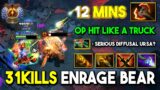 EPIC 31KILLS Hard Carry Ursa BattleFury + Diffusal Build OP Hit Like A Truck Against Medusa