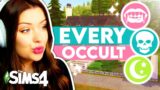 Each Room is a Different OCCULT in The Sims 4 // Building For Every Sims 4 Occult