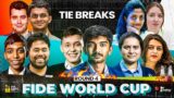 FIDE World Cup 2023 | Round 4 Tie Breaks | Pragg vs Nakamura, Nihal vs Nepo, Gukesh, Humpy, Harika
