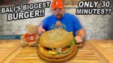 Fat Bowl’s Massive 30cm Fat Burger Challenge in Bali, Indonesia Must Be Eaten Within 30 Minutes??