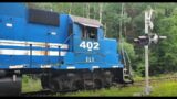 Freight Train Is On The Move, Clearing Brush Off The Tracks After The Storm! #trains | Jason Asselin