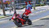 GTA 5 Spiderman Motorcycle Fails/Ragdolls (Euphoria Ragdolls)