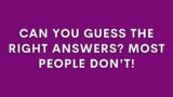General Knowledge Quiz For People Who Think They Are Intelligent