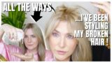 HOW TO HIDE BROKEN HAIR: MY HAIR GOT BURNED OFF AND THIS IS HOW I'VE BEEN STYLING IT…