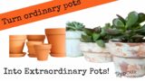 How to Easily Age any Terra Cotta or Plastic Pot and Make them look like Old French Pots.