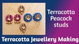 How to make terracotta studs using mould #terracottajewellery #terracottajewellerymaking #terracotta