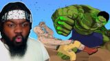 Hulk is BREAKING Saitama! HULK Vs. SAITAMA Animation  -Taming The Beast REACTION