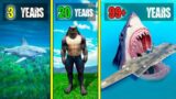 I SURVIVED 99 YEARS As a SEA MONSTER in GTA 5 | Lovely Gaming