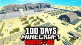 I Survived 100 Days in a War in a Zombie Apocalypse in Hardcore Minecraft