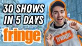 I saw 30 shows at the Edinburgh Fringe! | 2023 vlog part 1