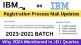 IBM Registration Process Mail | 16 Aug 2023 | When Exam? | 2023-2021 | IBM Hiring Latest Updates
