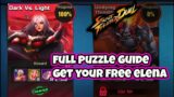 ISLAND REVERIE DARK VS LIGHT Puzzle guide Street Fighter Duel wonderland training 1-1 guide