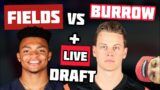 Joe Burrow vs. Justin Fields + Live Fantasy Draft