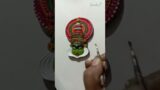 Kathakali Design Hand Painted Finish Terracotta Jewellery Set