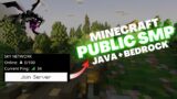 MINECRAFT LIVE | PUBLIC SMP ANYONE CAN JOIN | JAVA + BEDROCK #minecraft