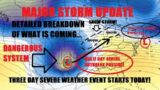 Major storm update! Detailed breakdown! 3 day severe event! Outbreak likely. Winter storm update!