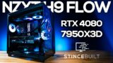 NZXT H9 FLOW PC Build 7950X3D + RTX 4080 for @deputysmitty