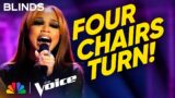 NariYella's Four-Chair Turn Performance of Dreamgirls' "One Night Only" | The Voice Blind Auditions