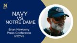 Navy Football Head Coach Brian Newberry News Conference (Notre Dame)