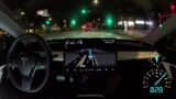 Night Drive on Tesla Full Self-Driving Beta 11.4.6 with Commentary